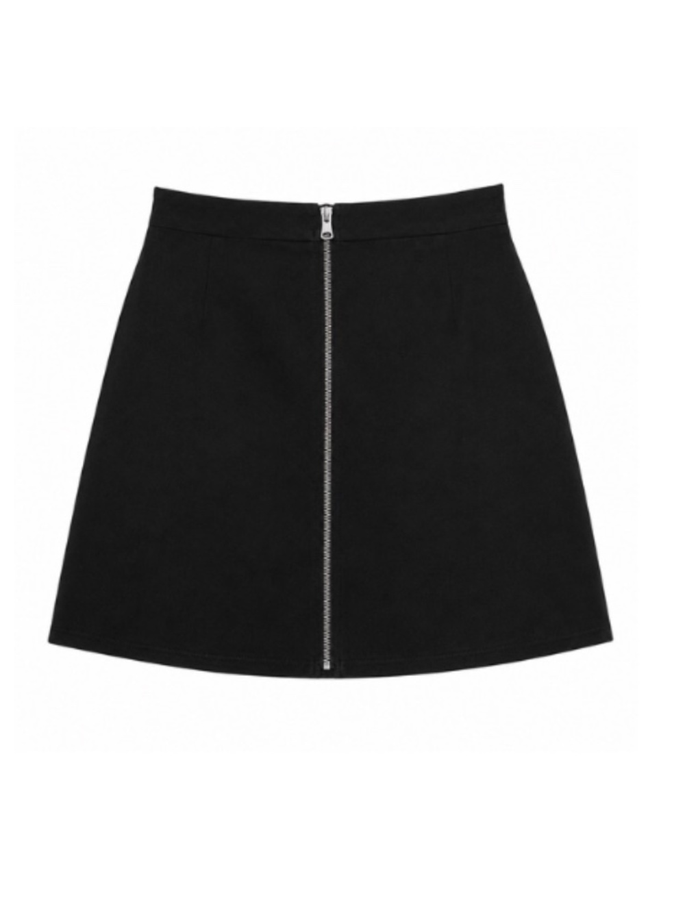 Aritzia | Wilfred | Size 2 | Black Front-Zip Skirt